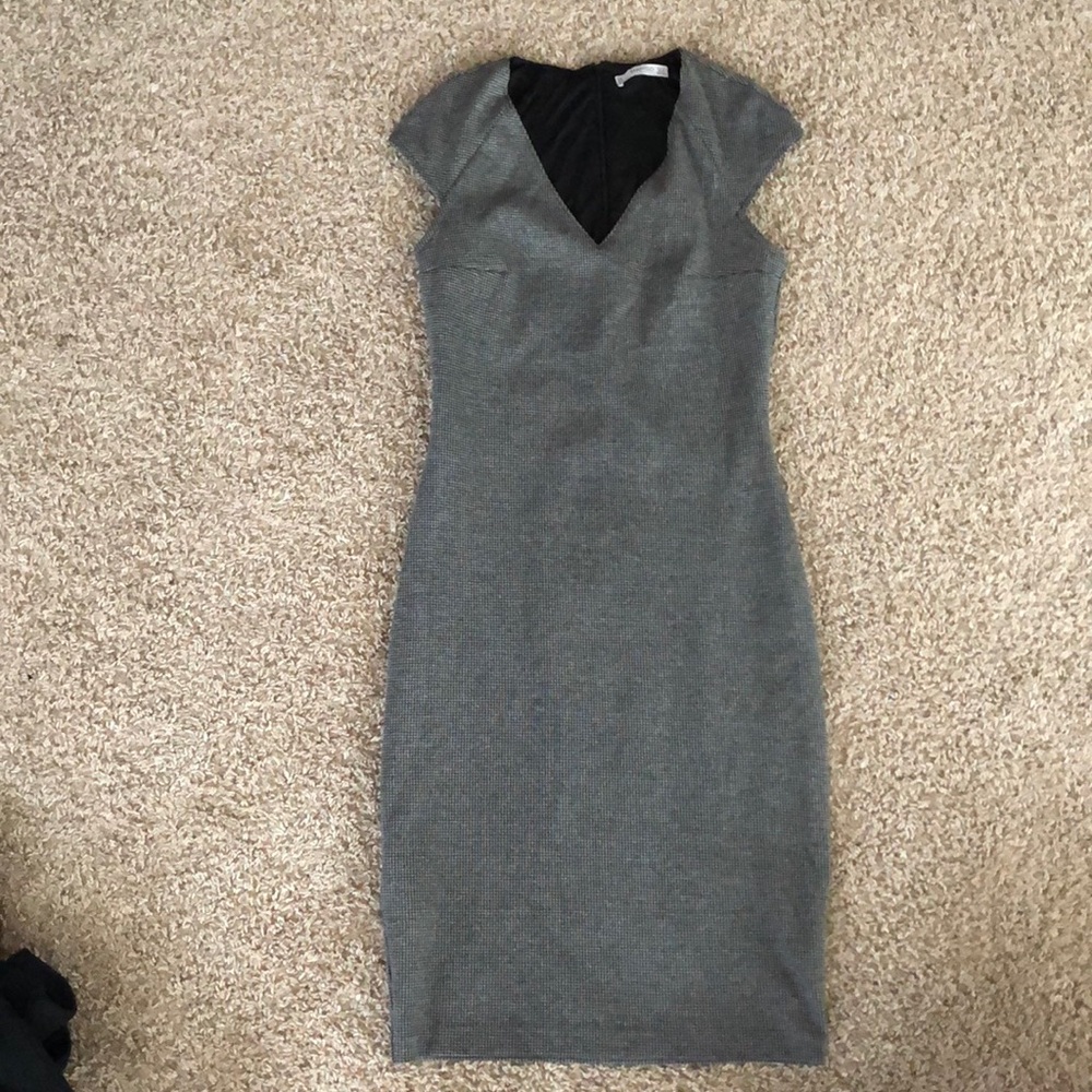 grey dress from mango